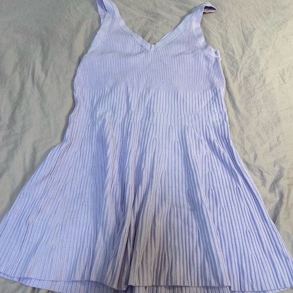 Express Lavender Ribbed Dress - Picture 3 of 3
